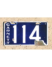 old Kansas metal license plates 2