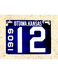 old Kansas metal license plates 1