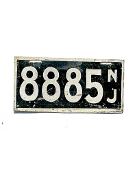 old New Jersey metal license plates 4