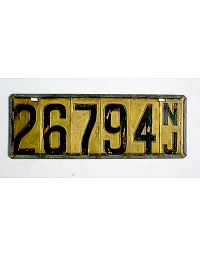 old New Jersey metal license plates 6
