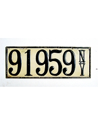 old New York metal license plates 9