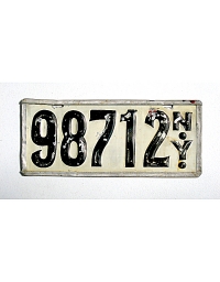 old New York metal license plates 10