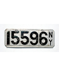 old New York metal license plates 1