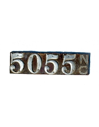 old North Carolina leather license plate 4