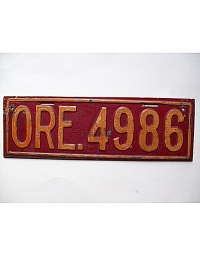 old Oregon metal license plates 1