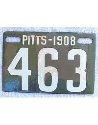 old Pennsylvania metal license plates 8