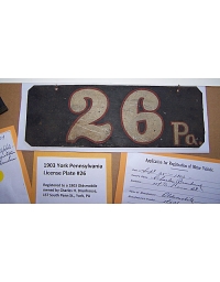old Pennsylvania metal license plates 11