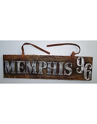 old Tennessee wooden license plate