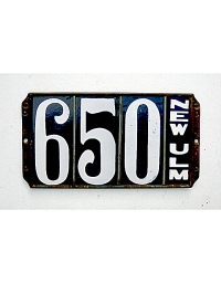 old Texas leather license plate 16