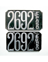 old Texas metal license plates 4