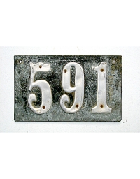 old Texas leather license plate 8
