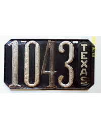 old Texas metal license plates 1